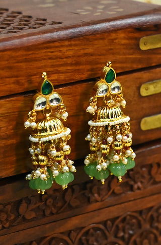 Gold Tone Dainty Jhumka