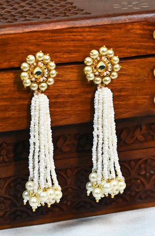 Aliza Pearl Tassel Earrings